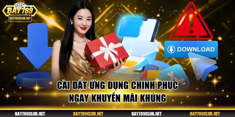 Cài đặt ứng dụng chinh phục ngay khuyến mãi khủng